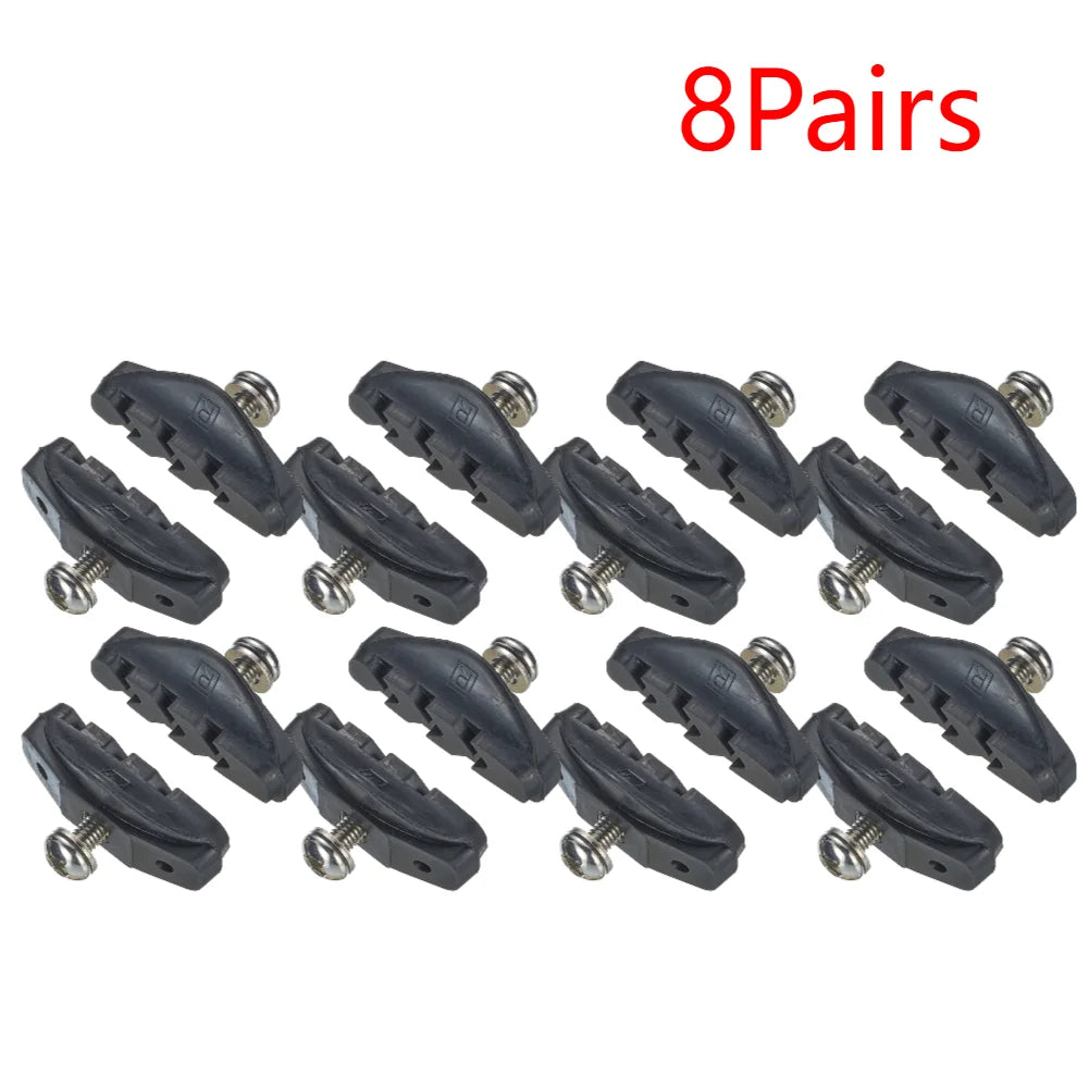 Road Bike Brake Pad &ndash; Ultra Quiet Durable Rubber Brake Pads 8Pairs