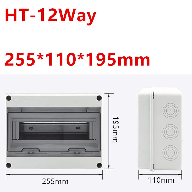 IP65 Waterproof Distribution Box for DC Breaker - HT-2-24WAY HT-12WAY / CN