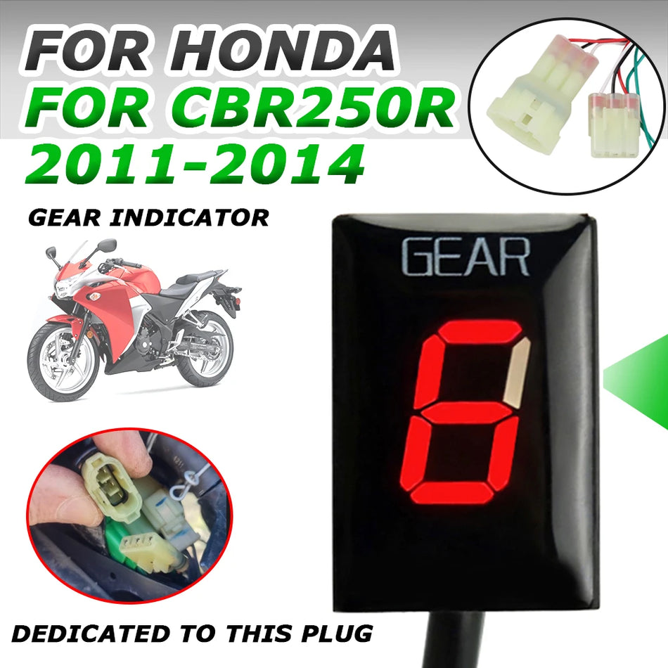 Honda CBR250R versnellingsindicator display, gemaakt van plastic