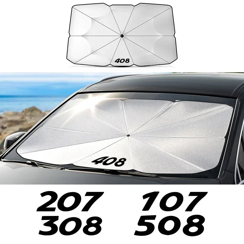 Peugeot Windshield Sunshade Umbrella for Model Series 206 to 5008