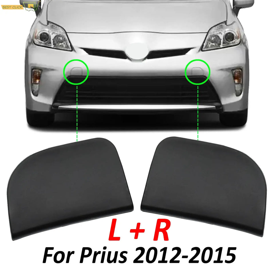 2pcs Front Bumper Tow Hook Cover Left Right 52128-47907 For Toyota Prius XW30 2012-2015 Eye Towing Cap Trailer Hole by InterCyprus Trading Ltd