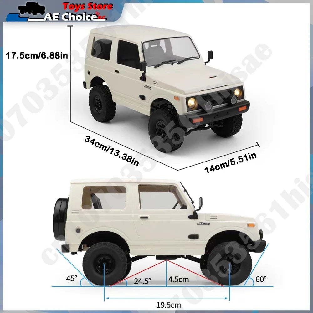 WPL C74-1 1/10 RC Car Jimny Warrior JA11 4WD 2.4G Crawler On-Road Toy