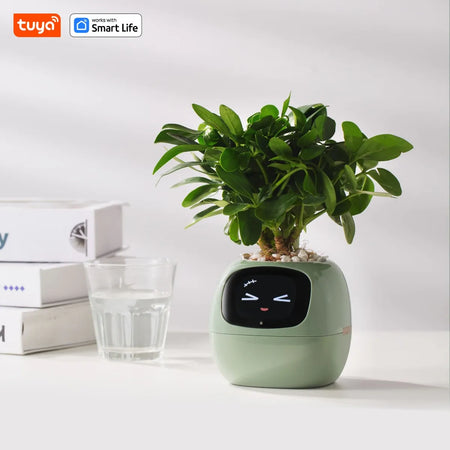 Tuya Ivy Smart Planter with AI Sensors and 49 Expressions LightGreen