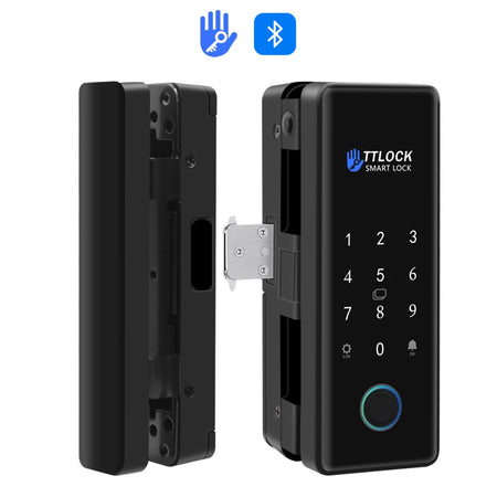 Bluetooth TTLOCK Glass Door Lock &ndash; Biometric Access K190-J-TT double