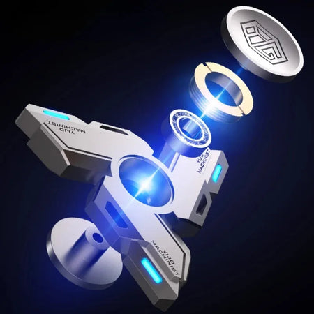 YIJOO Luminous Metal Alloy Fidget Spinner &ndash; Stress Relief Spinning Top for All Ages