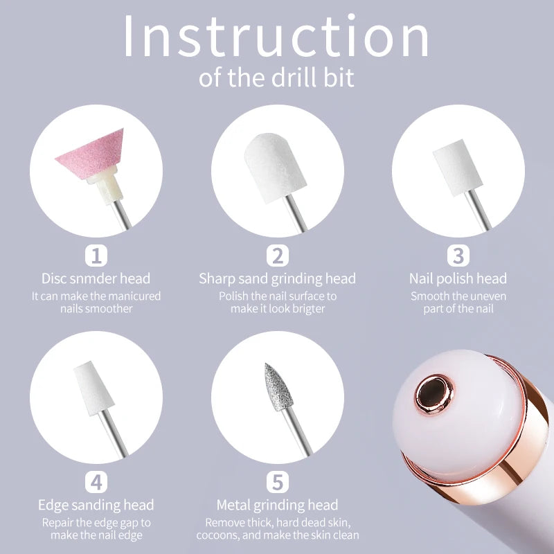 Electric Nail Drill Machine &ndash; CE Certified for Safe Home Use