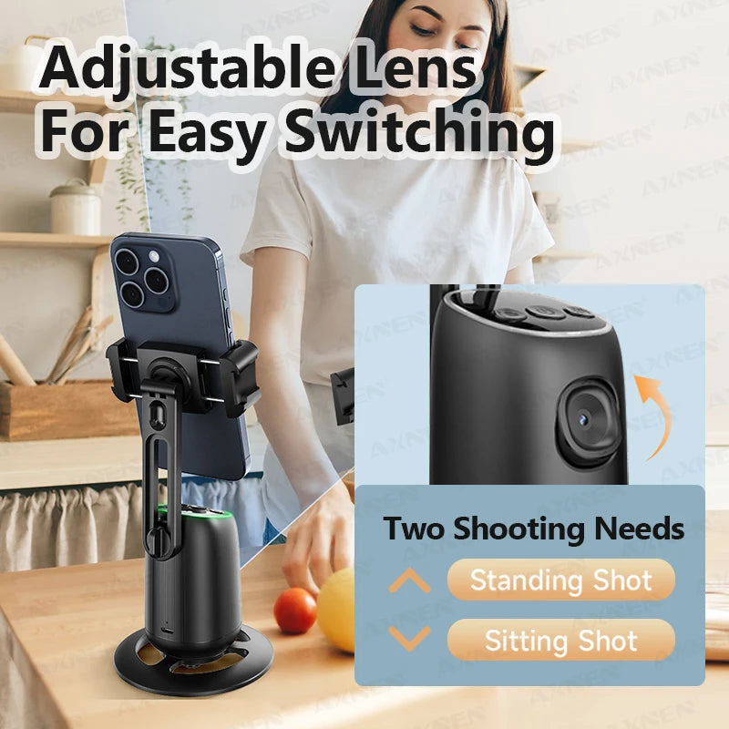 AXNEN P05 Gimbal Stabilizer &ndash; AI Face Tracking and 360 Degree Rotation