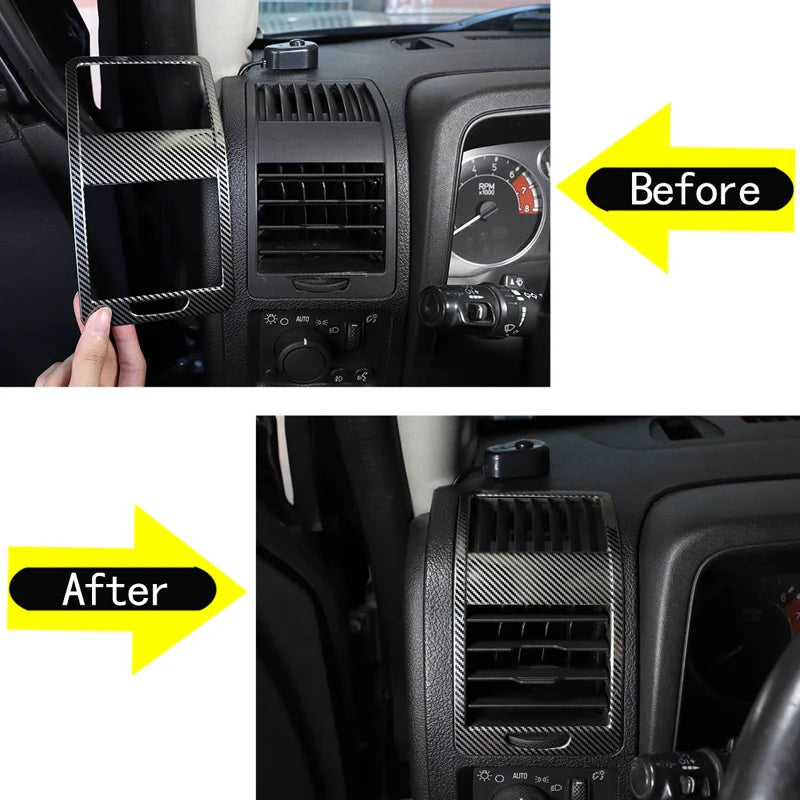 Hummer H3 2005-2009 Carbon Fiber luftventilramme klistermærke