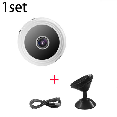 A9 Mini WiFi Camera - HD 1080P 1set white