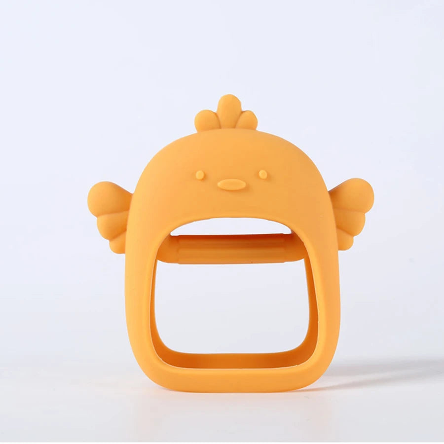 Silicone Baby Teething Toy &ndash; No Fall Design for Easy Handling H
