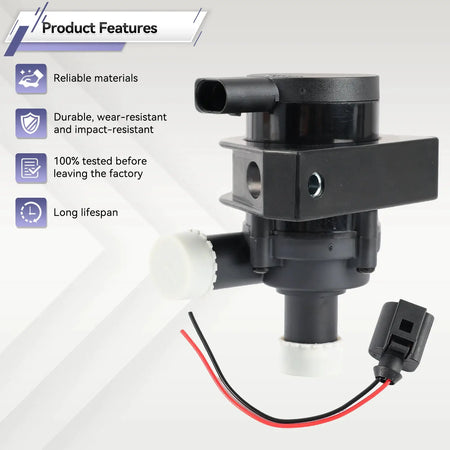 1K0965561J Cooling Water Pump Car Auto Additional Auxiliary Electric 12V for Jetta Golf CC Volkswagen VW Passat B5 B6 Audi A3 by InterCyprus Trading Ltd