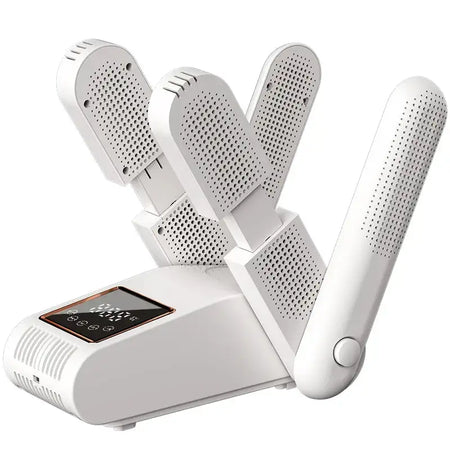 Portable Electric Shoe Dryer 180 Degree Folding Display white color / EU