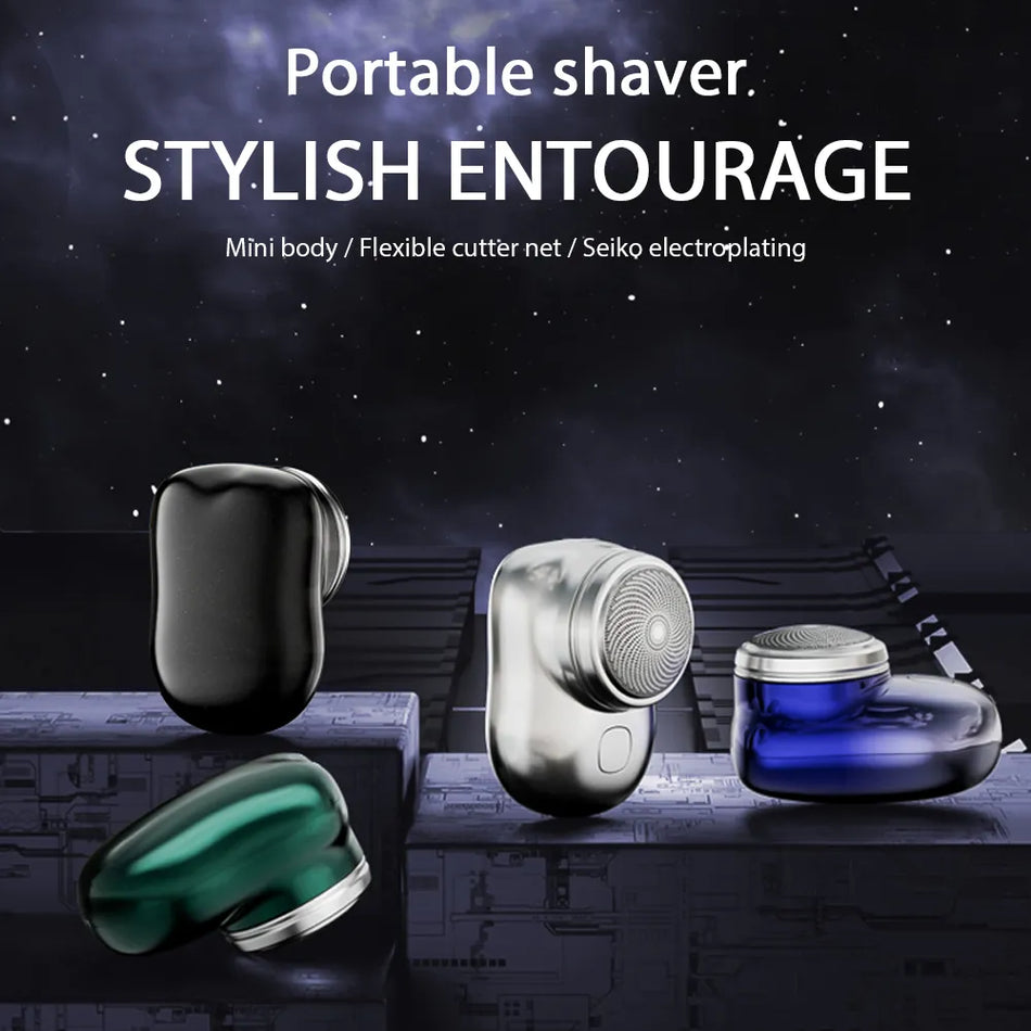 Mini Electric Travel Shaver For Men Pocket Size USB Rechargeable Portable Painless Cordless Trimmer Knive Face Beard Razor