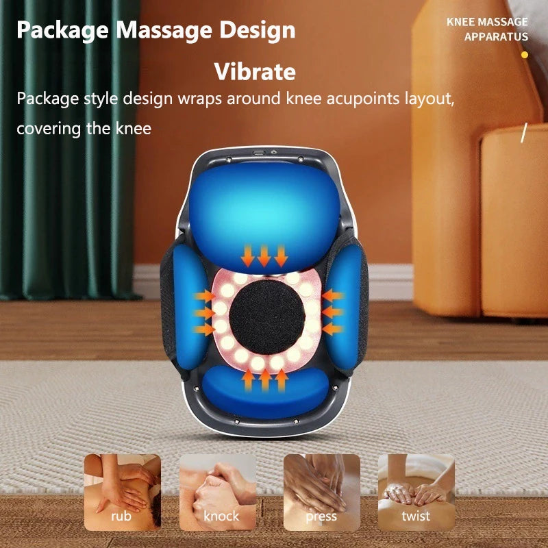 Electric Knee Massager - Wireless Heating With Vibration