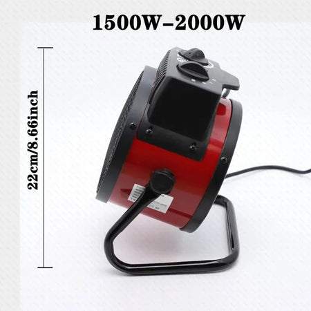 Zokman Electric Heater 3000W &ndash; Fast Heat With Thermostat 1500w / EU