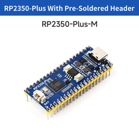 Raspberry Pi Pico 2 Plus &ndash; Dual-Core Microcontroller with 16 MB Flash Welded Header / 16M Flash