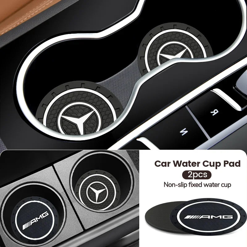 SSZ Car Cup Holder Coaster &ndash; Non Slip Interior Accessory for Mercedes Benz