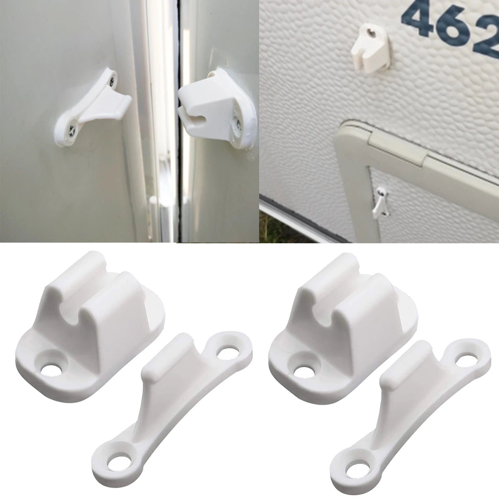 Caravan RV Door Retainer Stoppers - Durable Nylon Catches