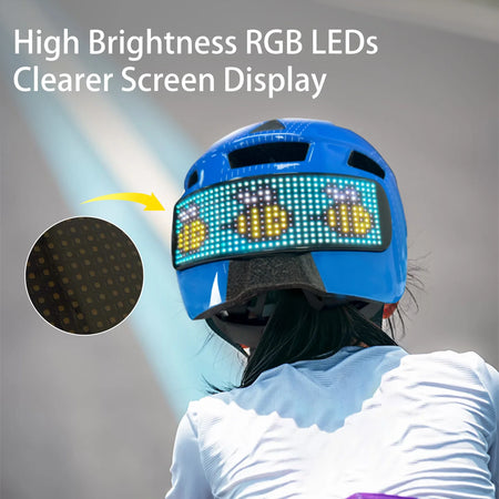 Child Bike Helmet With LED Display &ndash; Lightweight For Kids