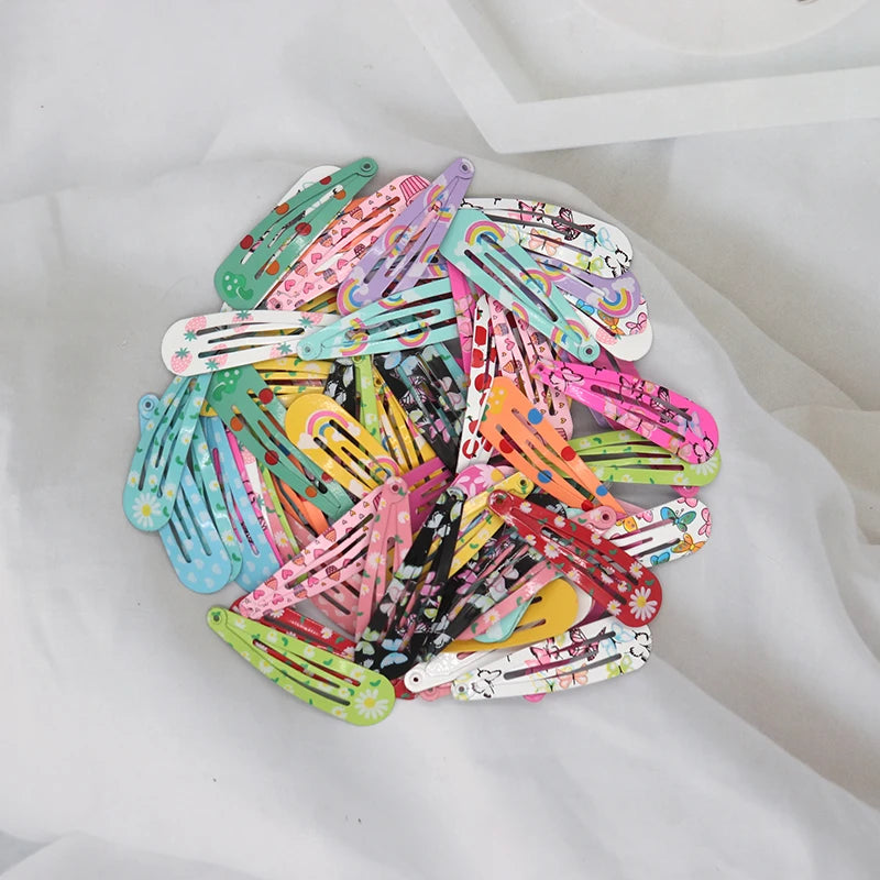 Cute Colourful Waterdrop Alloy Hairpins for Girls