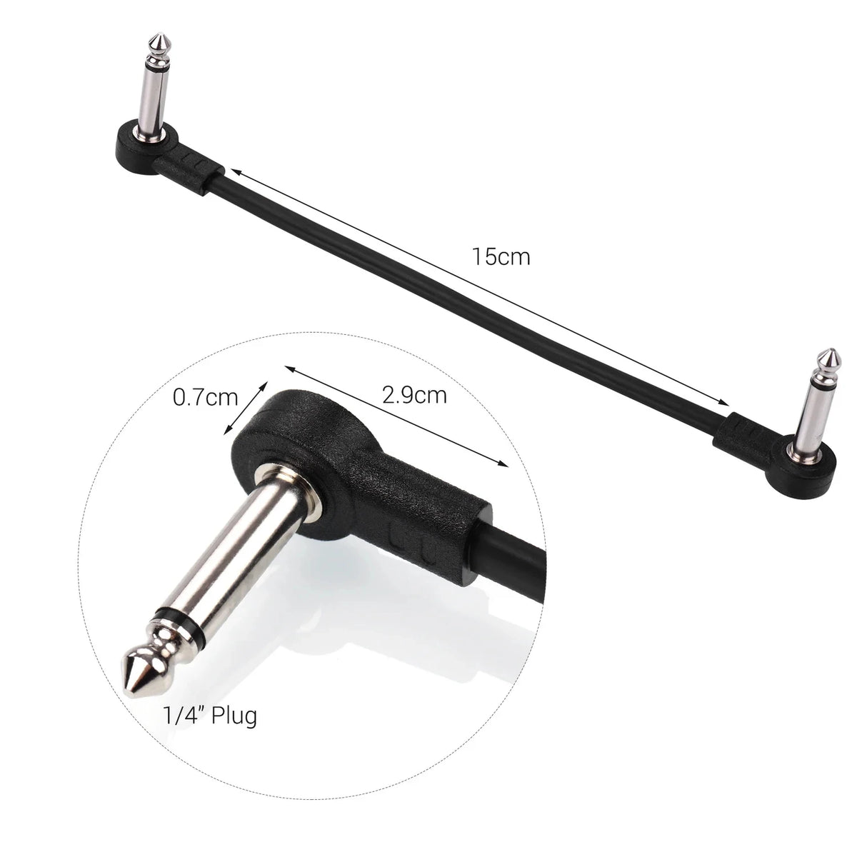 Ggiant AC-8 Guitar Effect Patch Cables &ndash; Flat Design