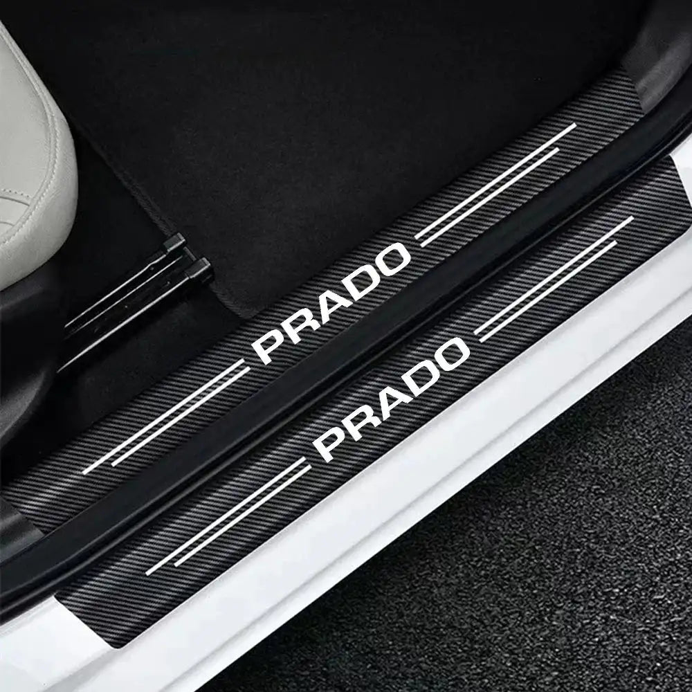 Carbon Fiber Door Sill Protector For Prado LC90 LC150