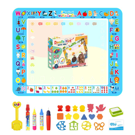 Coolplay Magic Water Drawing Mat &ndash; Reusable Educational Painting Board B 100x80CM