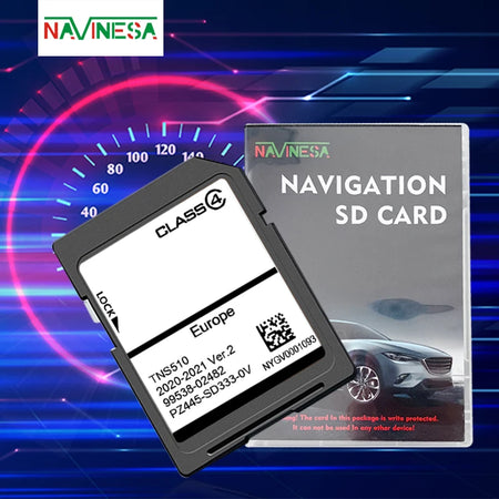 TNS510 Navigation SD Card 2021 Version2 &ndash; Europe Maps for Toyota-TNS510-V2