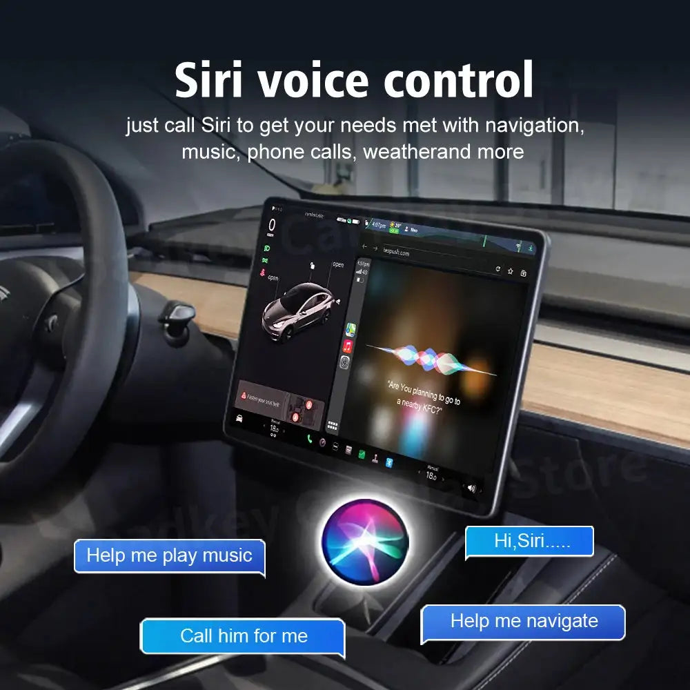 CarlinKit Wireless CarPlay Android Auto for Tesla Models