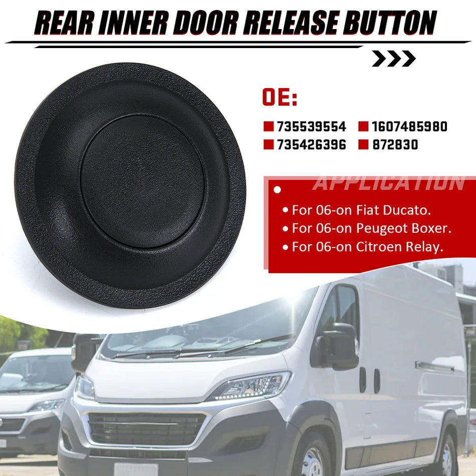 Buton de eliberare a ușii interioare din spate Fiat Ducato, Plastic