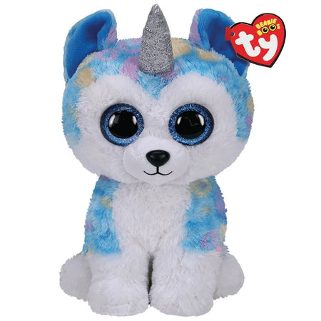 Ty Beanie Boos Spirit The Dog Plush Toy - 15cm Husky Horn / 15cm