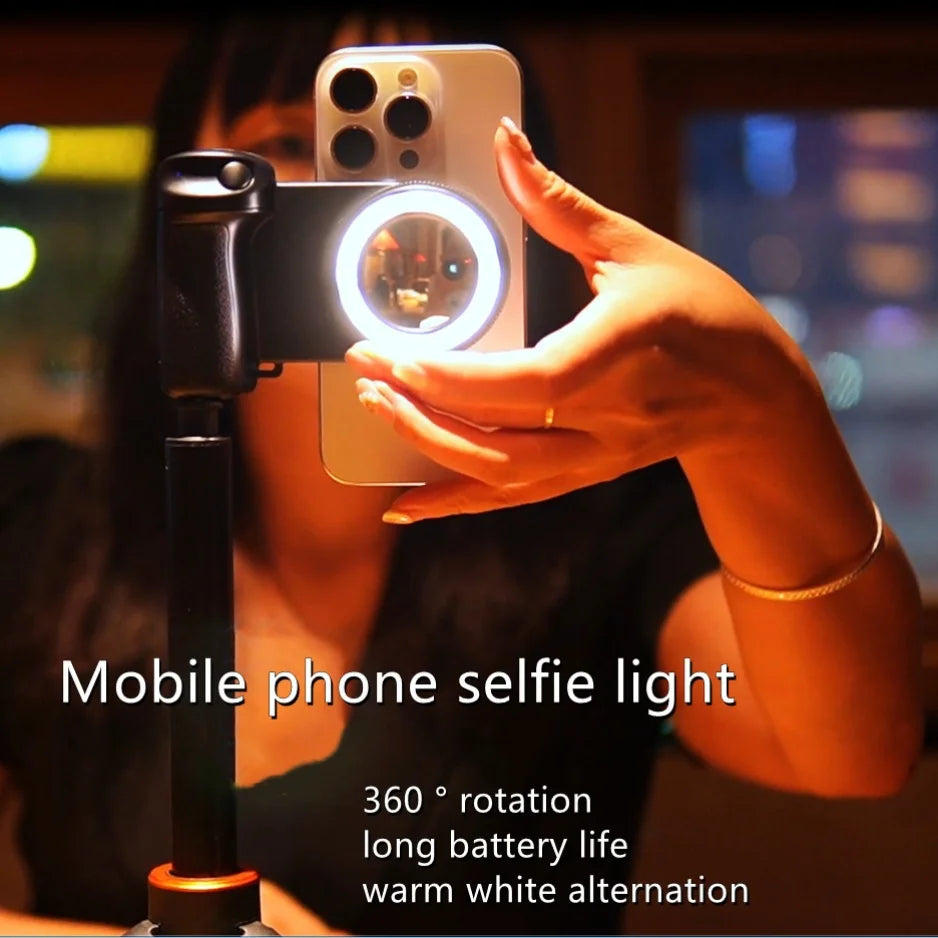 BBC-9 Magnetic Grip - Fill Light Selfie Stabilizer Pro black / CHINA