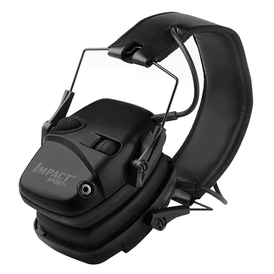 Outdoors Tactical Shooting Earmuff &ndash; Sound Amplification Black