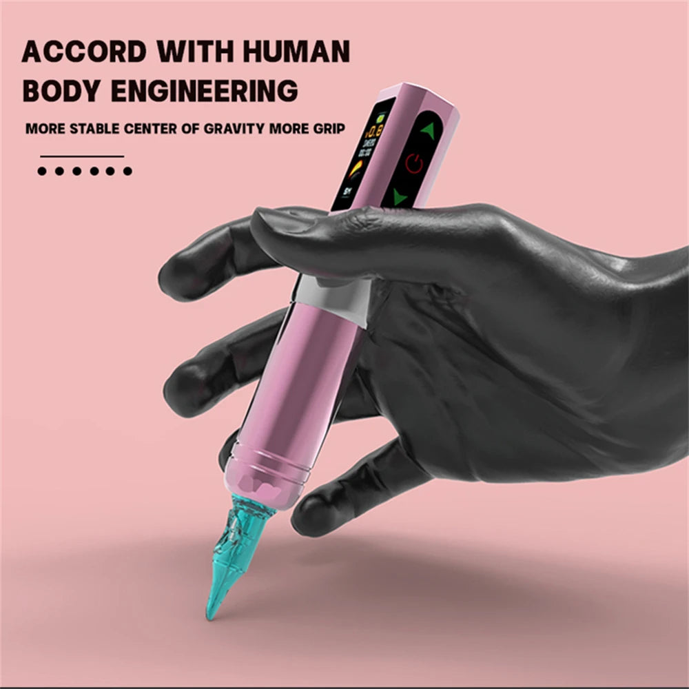 Wireless Tattoo Pen Machine With Battery &ndash; Ergonomic Grip