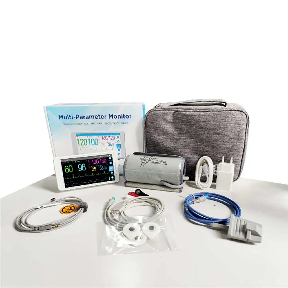 Przenośny monitor 6 parametrów życiowych 5.5 8 10 cali ECG NIBP SpO2