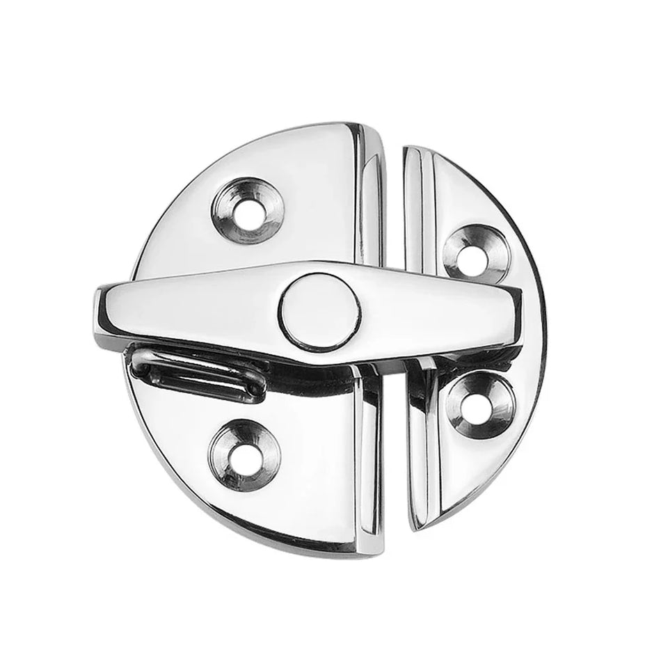 Verrou de porte de bateau en acier inoxydable 316, serrure de cabinet marine ronde à 180 degrés