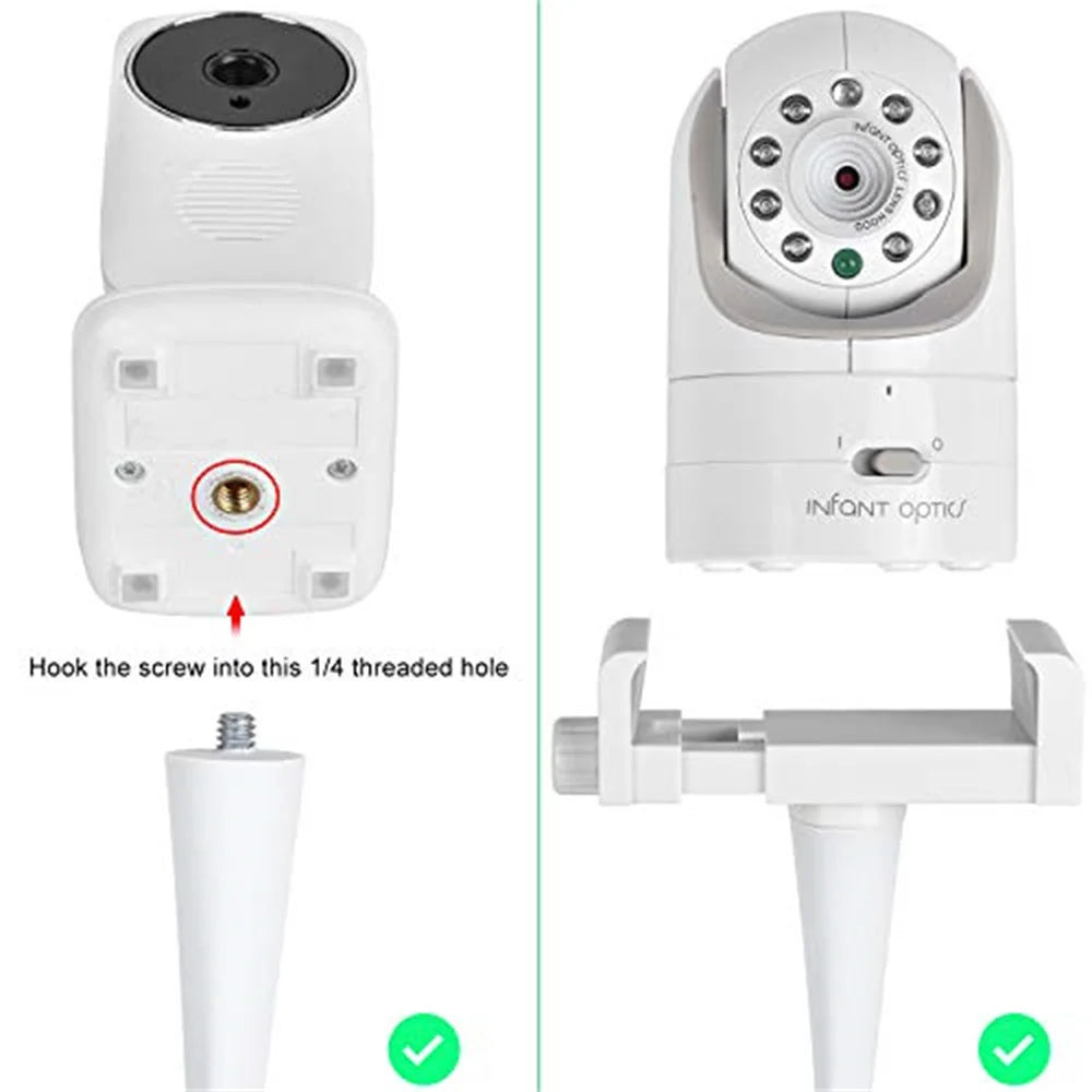 Universal Baby Monitor Bed Bracket &ndash; Adjustable Flexible Camera Holder