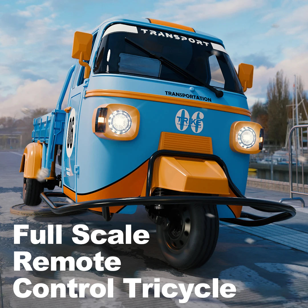 1/10 Full Scale RC Tricycle Truck &ndash; LED Lights and Music