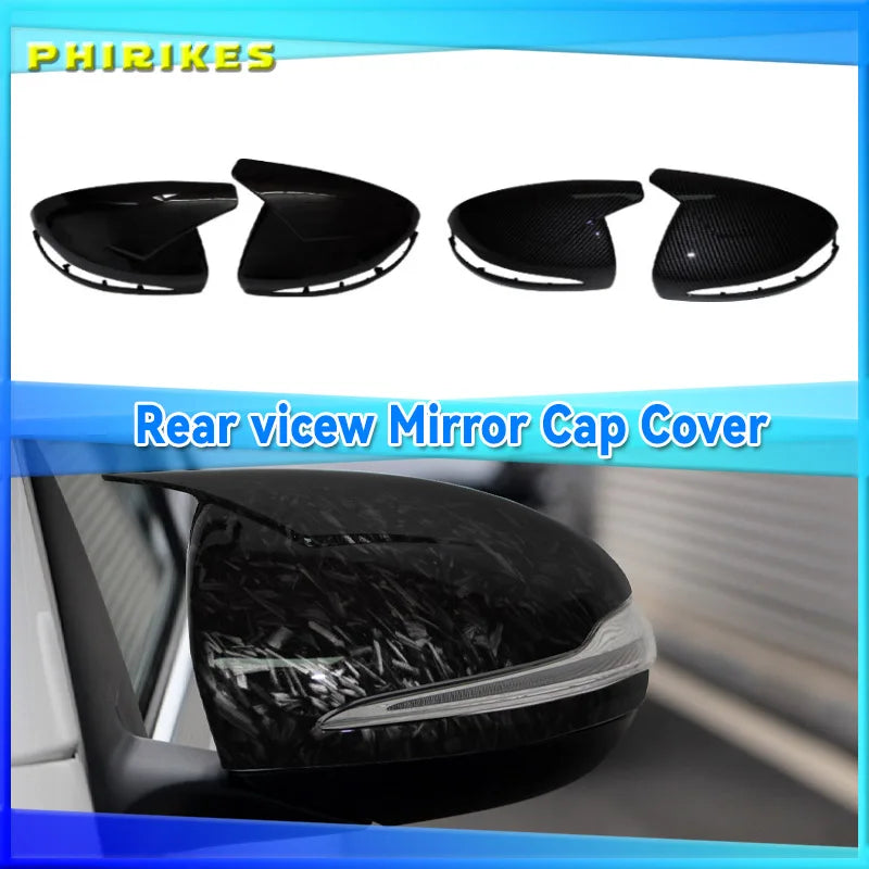 Гладкие черные крышки зеркал Mercedes W205 W213 W222 W238