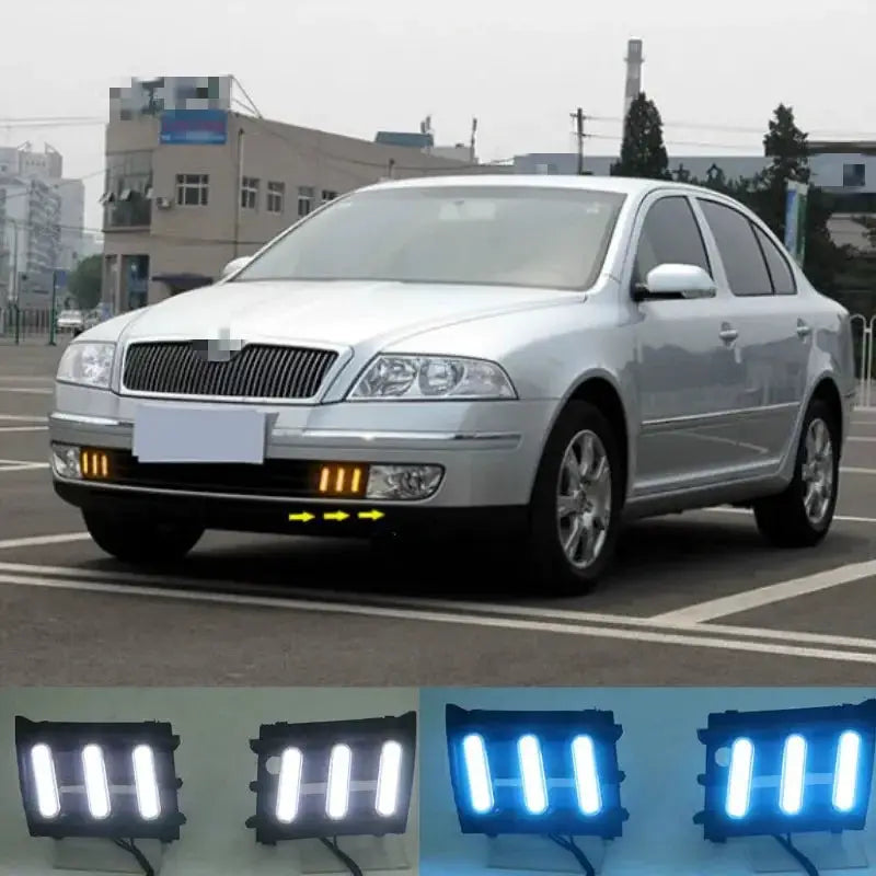 2PCs/set For Skoda Octavia A5 2007 2008 2009 waterproof daylight Car styling Daylight Daytime Running light led drl by InterCyprus Trading Ltd