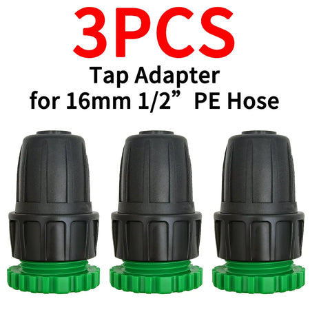 Oasis 3X Garden Tap Adapter Splitter - Drip Irrigation Hose Connectors KSL01-209-3PCS