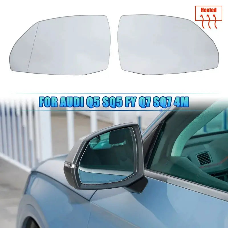 For Audi Q5 Q5L SQ5 FY 2018-2023 Q7 SQ7 4M 2018-2023 Left Right Side Heated Mirror Glass Replacement Car Accessories by InterCyprus Trading Ltd