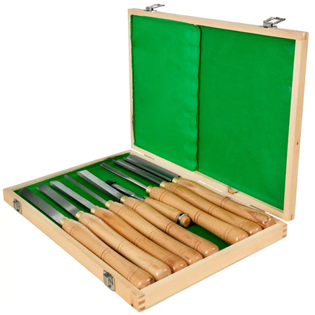 SucceBuy Wood Turning Chisel Set - Durable Brass Ferrules