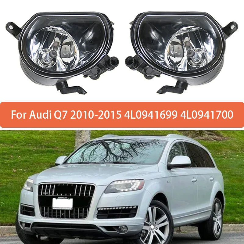 Fog Lamp Assembly For Audi Q7 2010 2011 2012 2013 2014 2015 Halogen Front Bumper Anti Fog Light 4L0941699 4L0941700