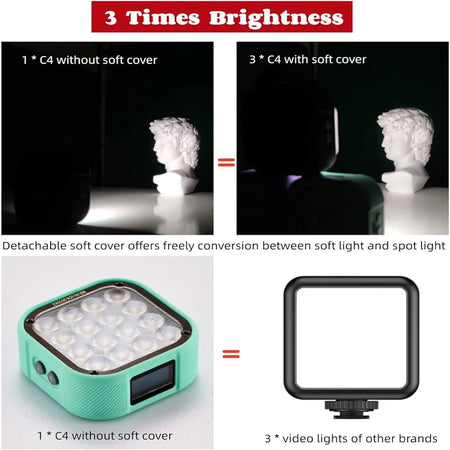 IFOOTAGE RGB Video Light - 360Deg App Control 18 Effects