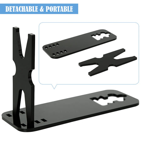 1QPJ2018BK Pistol Rack &ndash; Four Adjustable Slots to Fit