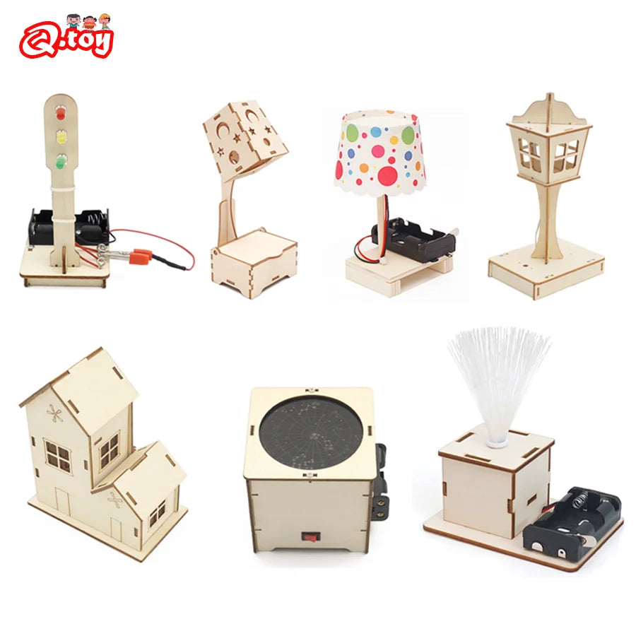 Kit Educativo DIY Luz de Mesa de Fibra Óptica Estrela STEM