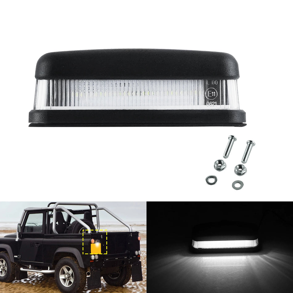 Светлина за номер на кола за Land Rover Defender бяла Canbus LED 6000K ксенонова бяла лампа