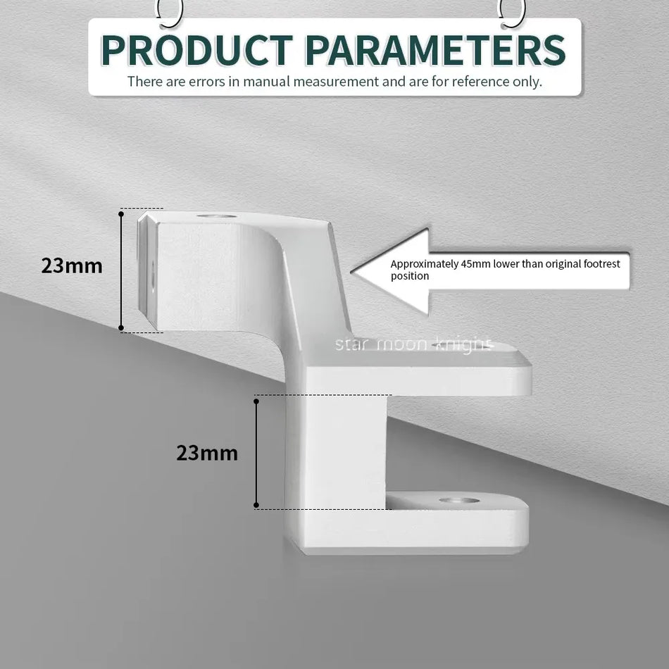BMW R Nine T passagerarfotstöd sänkning fotstöd, aluminiumkonstruktion, hållbar, enkel installation