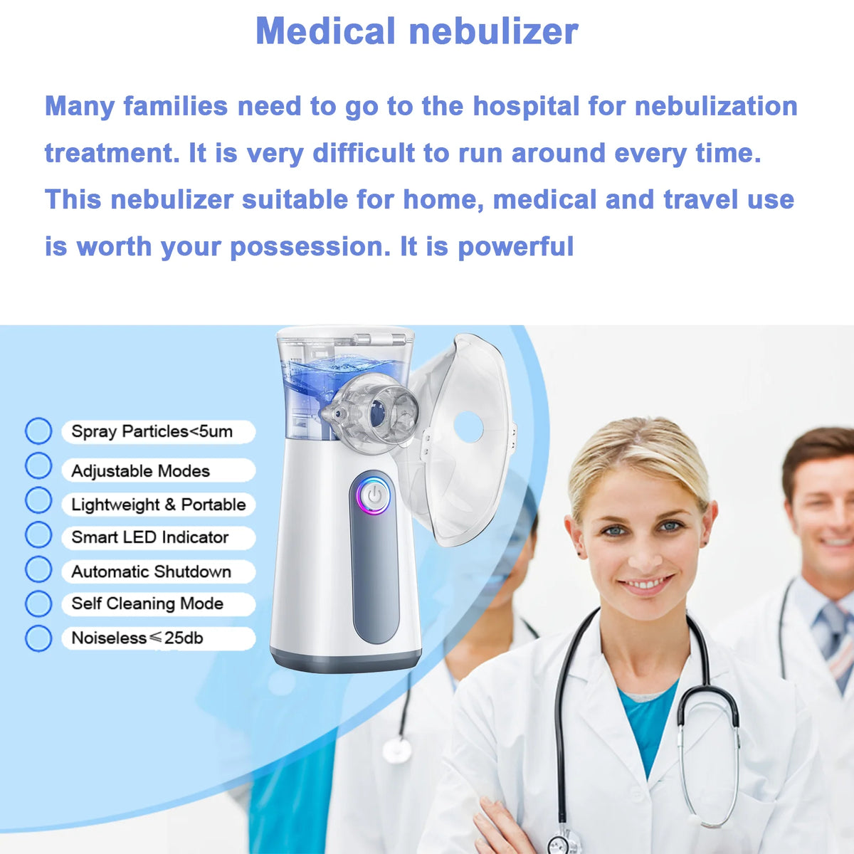 Contec Nebulizer Inhaler &ndash; Three-Stage Atomization System